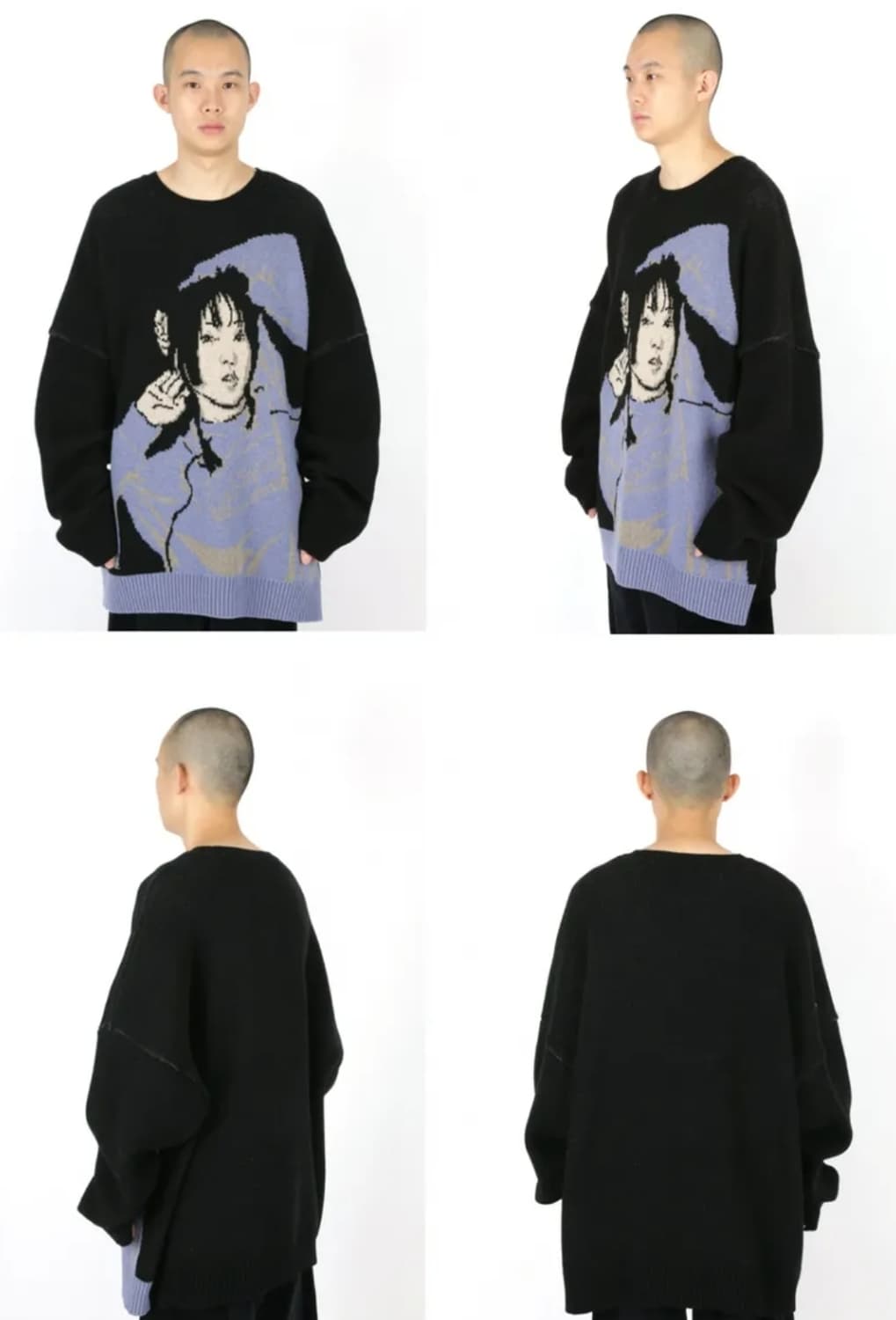 아조바이아조 오버사이즈 울 니트 50 size 상품이미지2