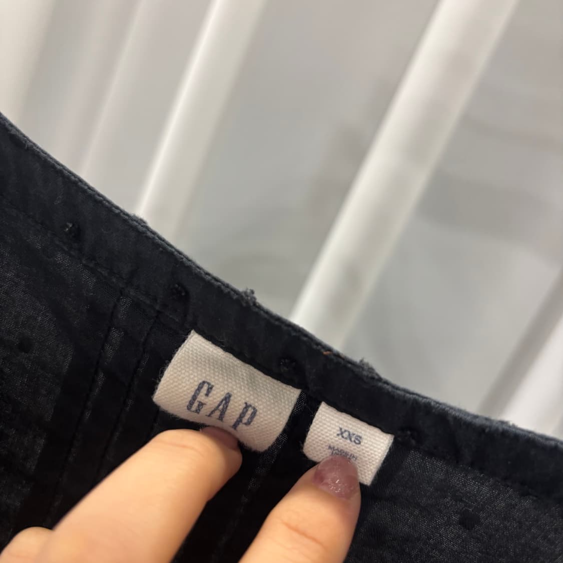 gap black dot blouse 상품이미지2