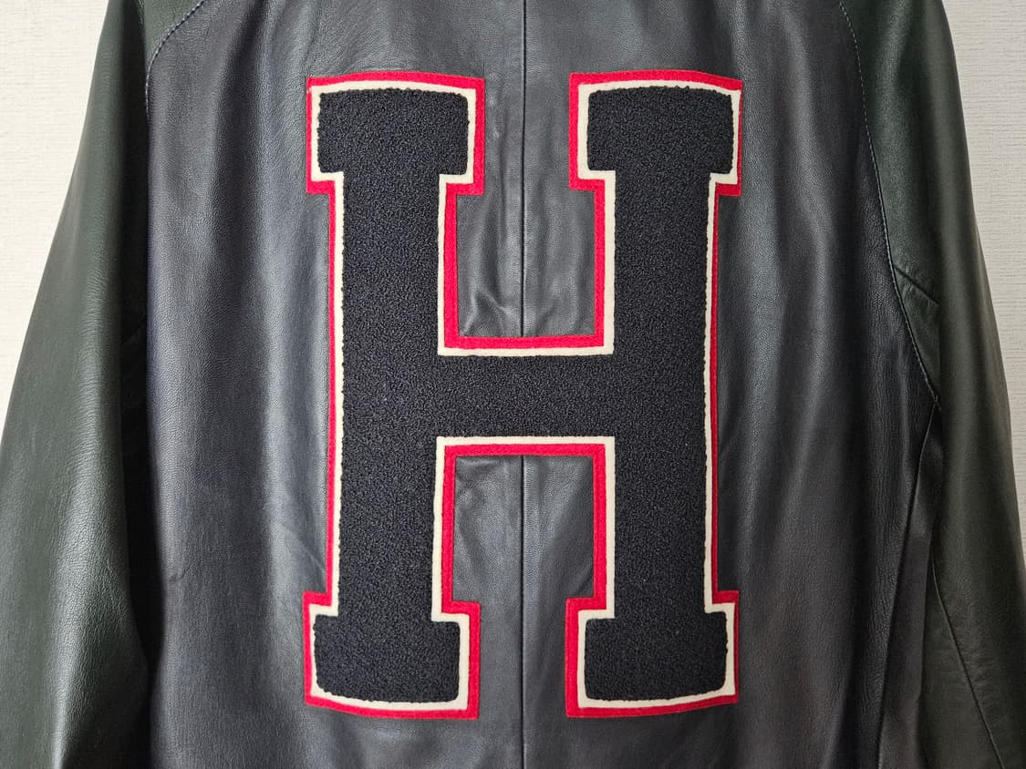 타미힐피거 가죽 스타디움 바시티 가죽점퍼 가죽자켓 100 상품이미지8