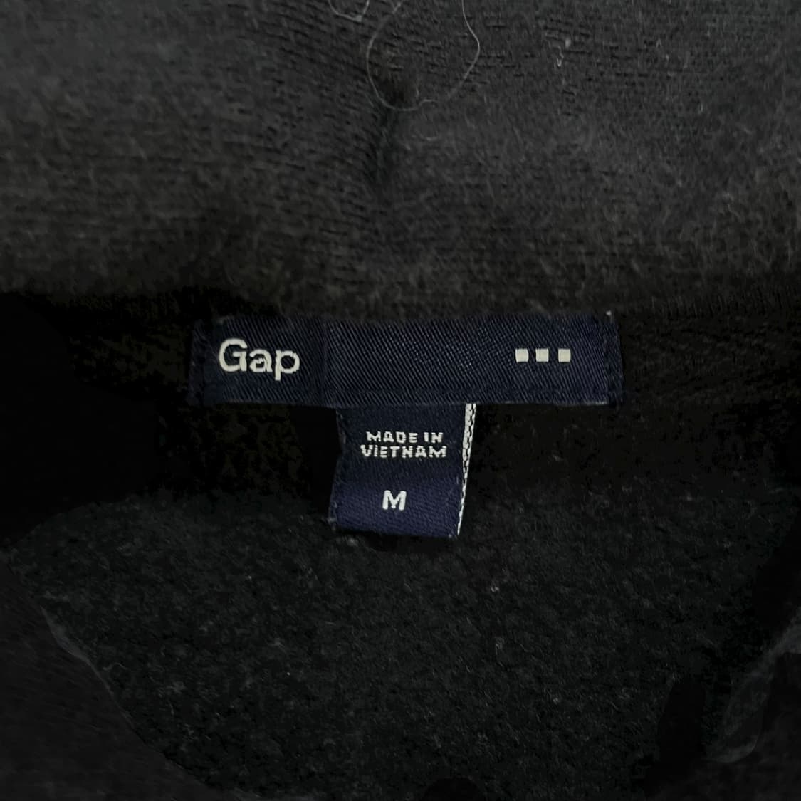 갭 GAP 스펠 로고 후드집업 블랙 상품이미지4