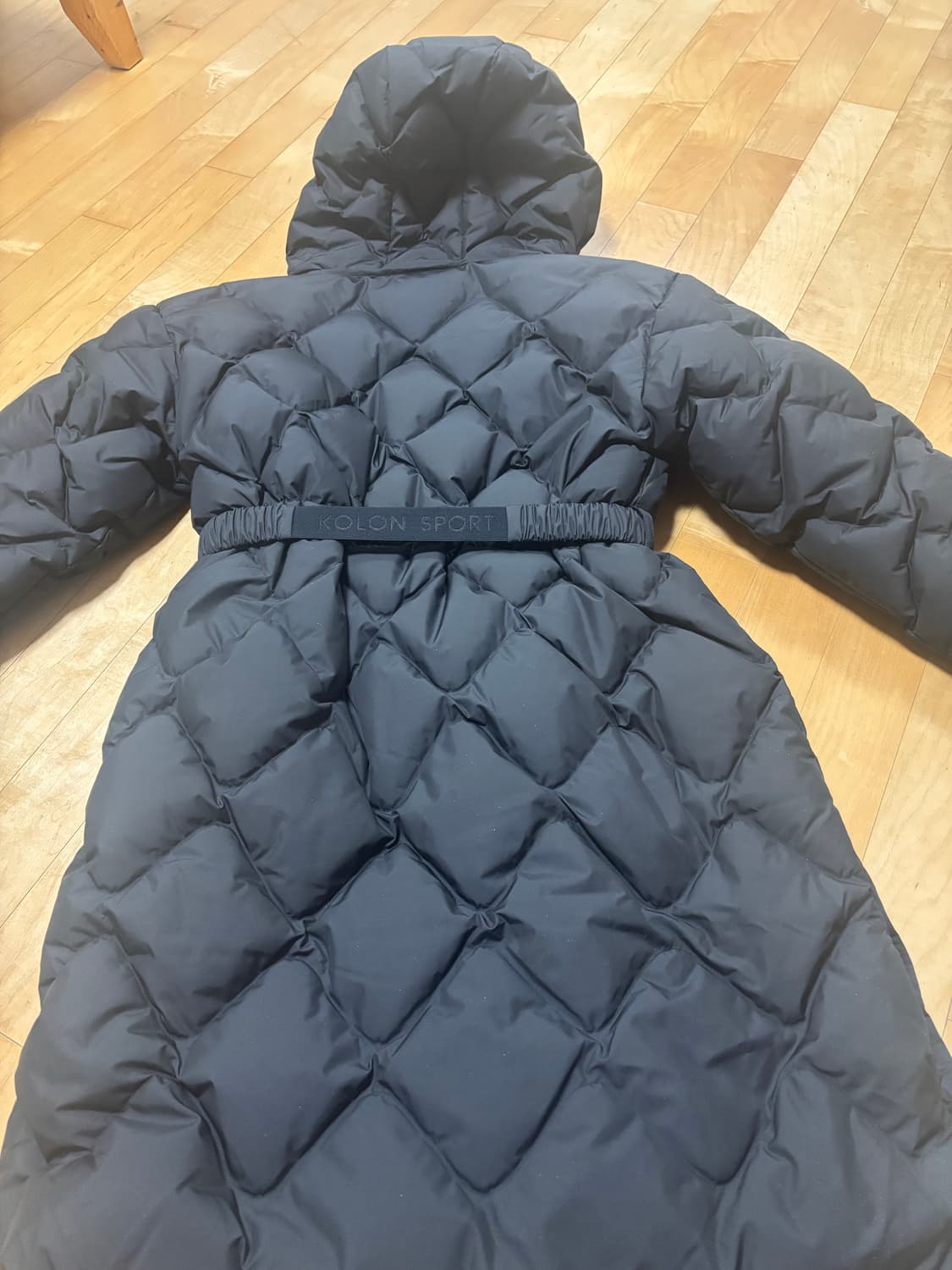 코오롱 스포츠tvjdw24512 벨티드 경량패딩 s사이즈 상품이미지2