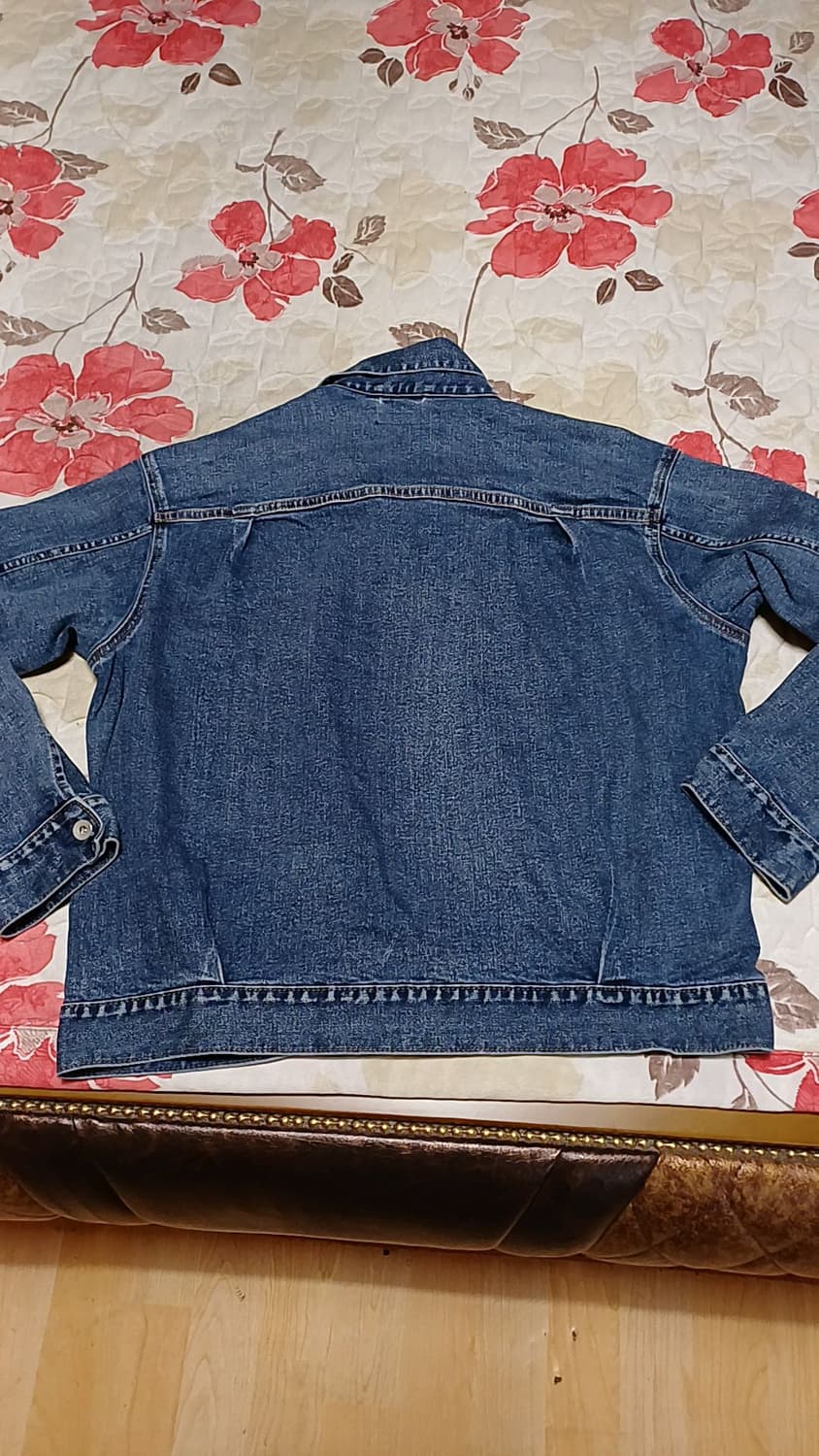 유니클로 오버핏청자켓 100 가슴63 기장65 상품이미지3