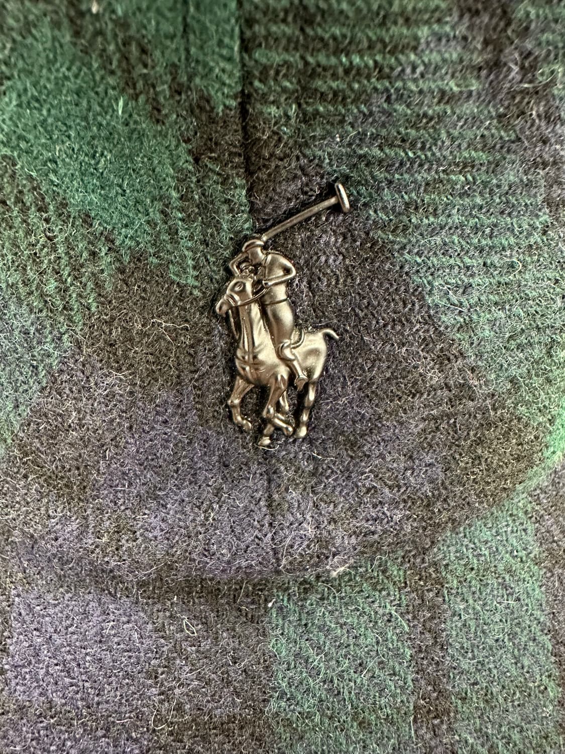 POLO 그린체크 울 캡 모자 상품이미지5