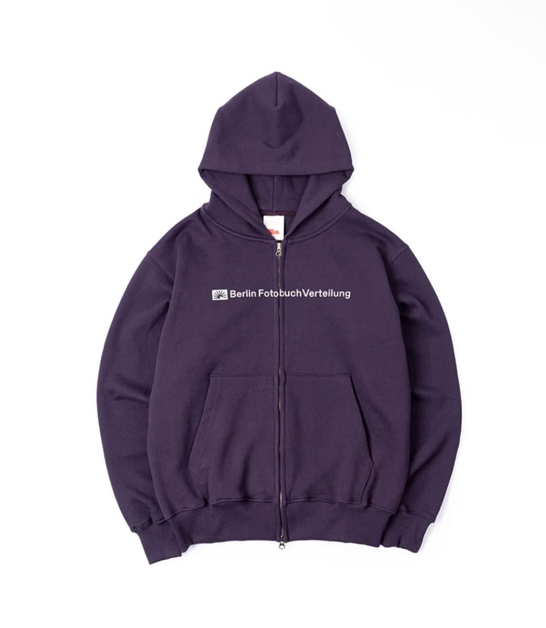 베를린포토북디스트리뷰션 Center logo hoodie purple 상품이미지1