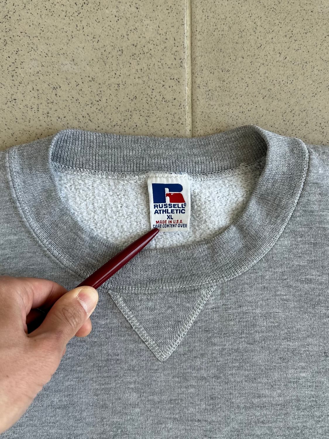 90s 빈티지 러셀 스웻셔츠 그레이 XL USA 상품이미지6