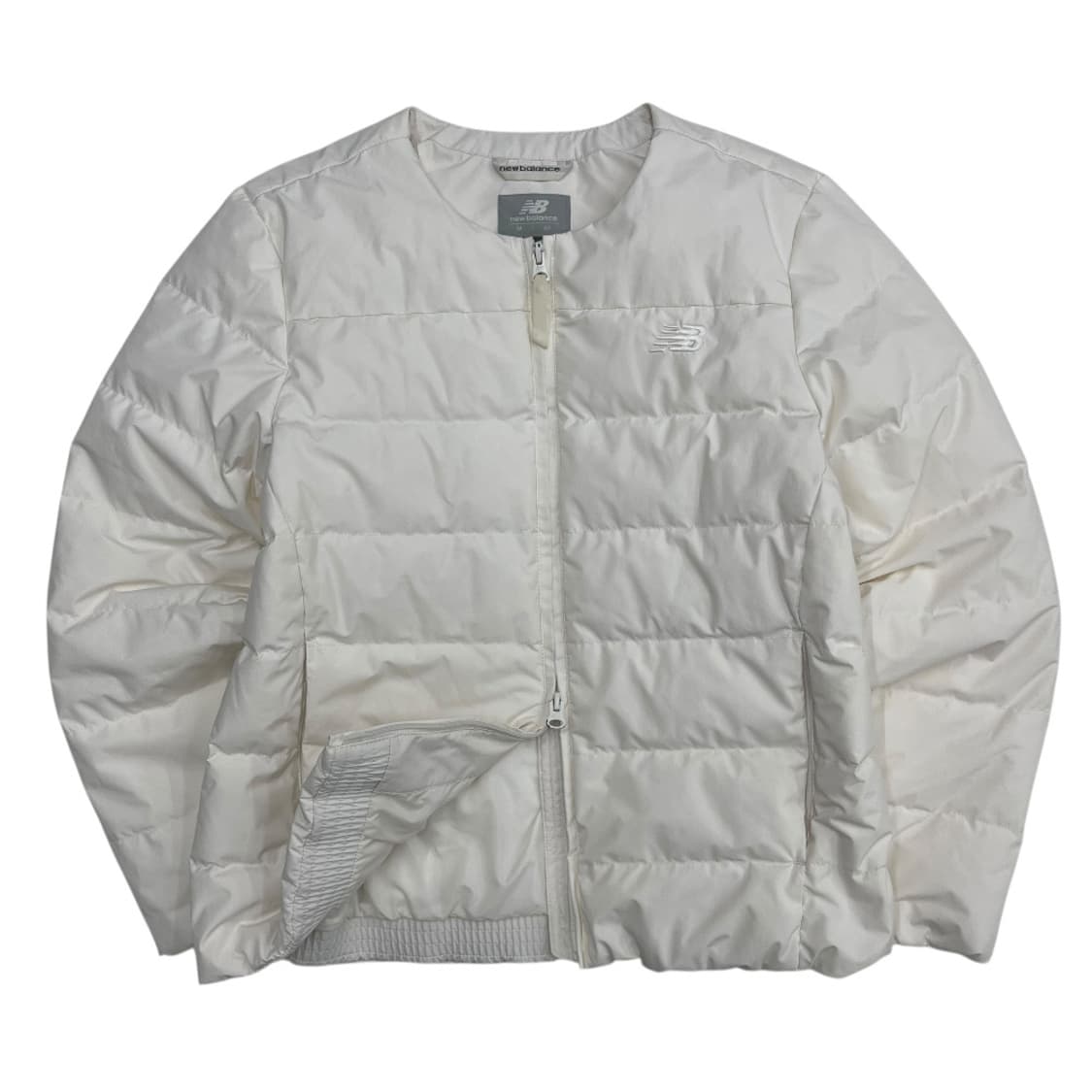 뉴발란스 센터로고 아이보리 투웨이 경량 패딩 M 상품이미지2