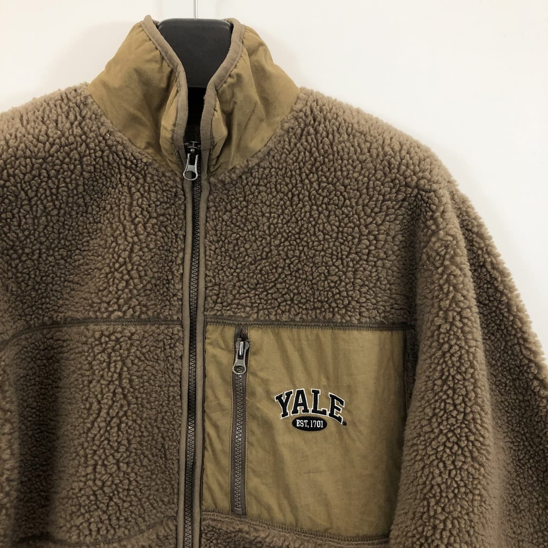 YALE 예일 양털 후리스점퍼 S 넉넉  상품이미지2