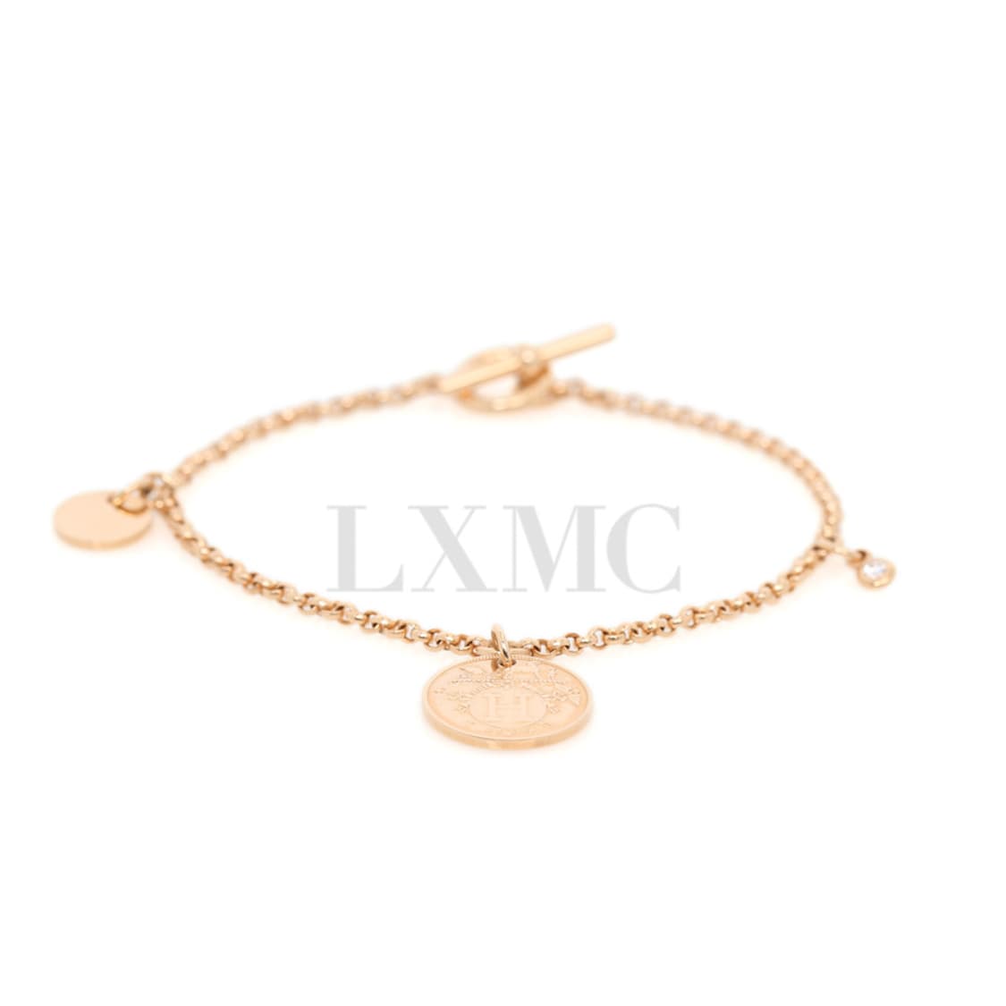 에르메스 코인 로즈골드 팔찌 Hermès Ex-Libris 브레이슬릿 H 상품이미지1