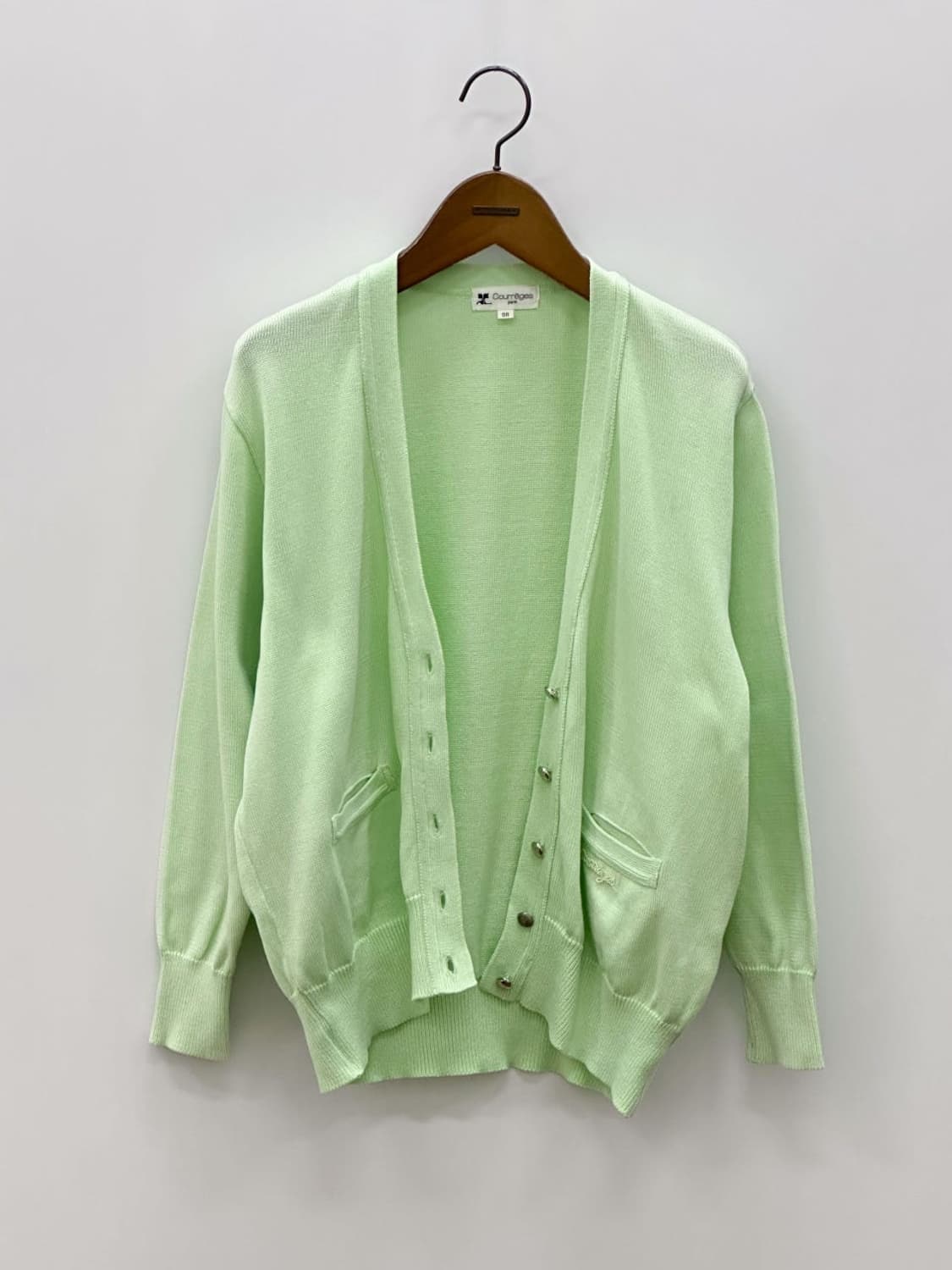 courreges / 꾸레쥬 루즈핏 브이넥 코튼 가디건  상품이미지4