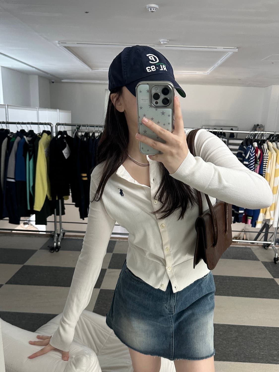 폴로 랄프로렌 화이트 피마코튼 가디건  상품이미지1