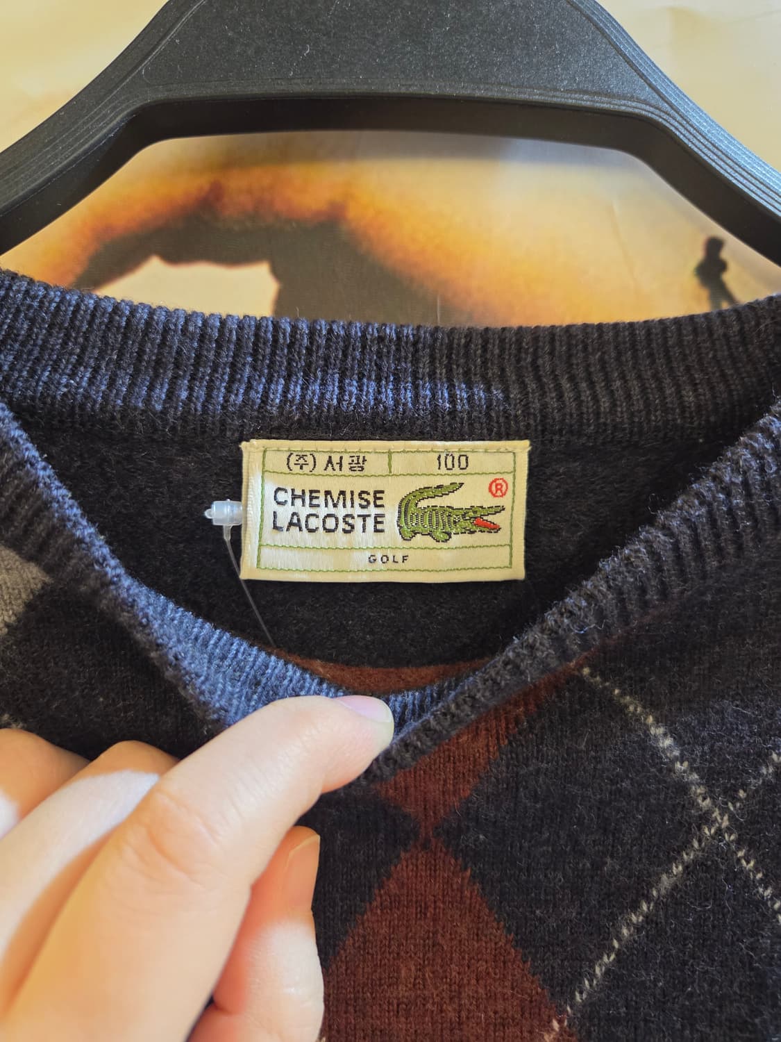 라코스테 아가일니트💯 상품이미지5