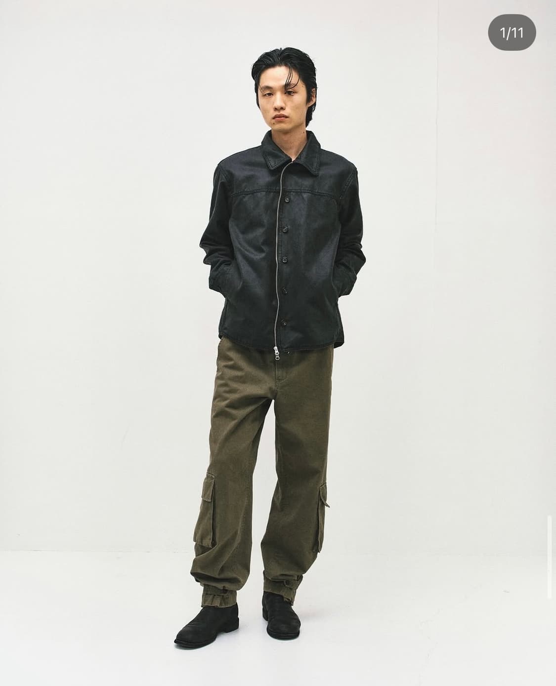 서피스에디션 버튼 셔츠자켓 L사이즈 판매 상품이미지1