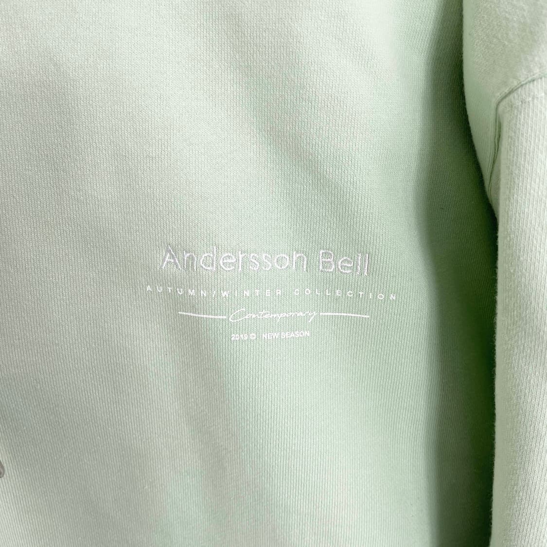F2 앤더슨벨 기모 후드티 민트 S사이즈 상품이미지4