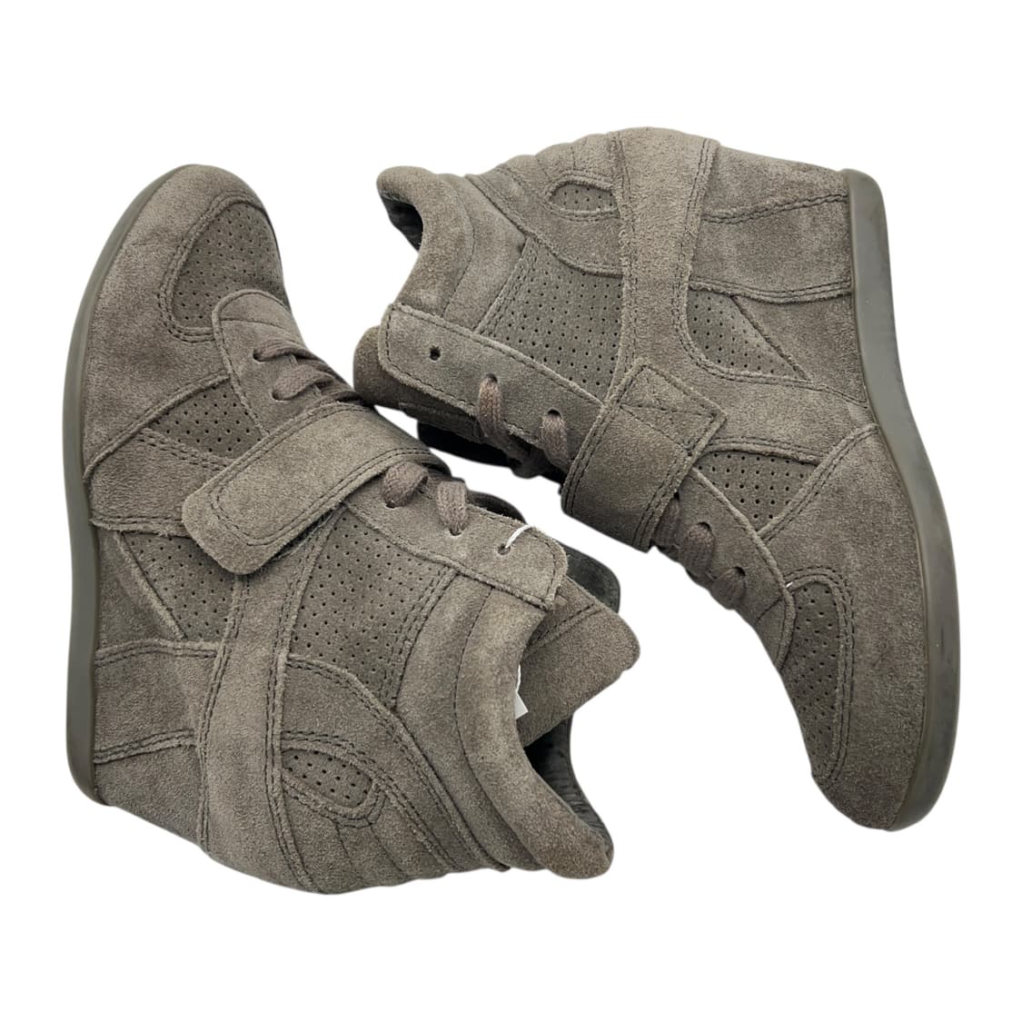 230 W 애쉬 보위 웨지힐 스니커즈 스웨이드 그레이 (EU36) 상품이미지2