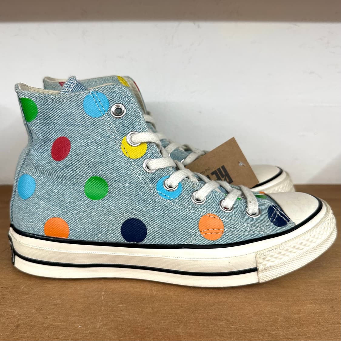 컨버스 x 골프왕 데님 도트 척70 하이 상품이미지5