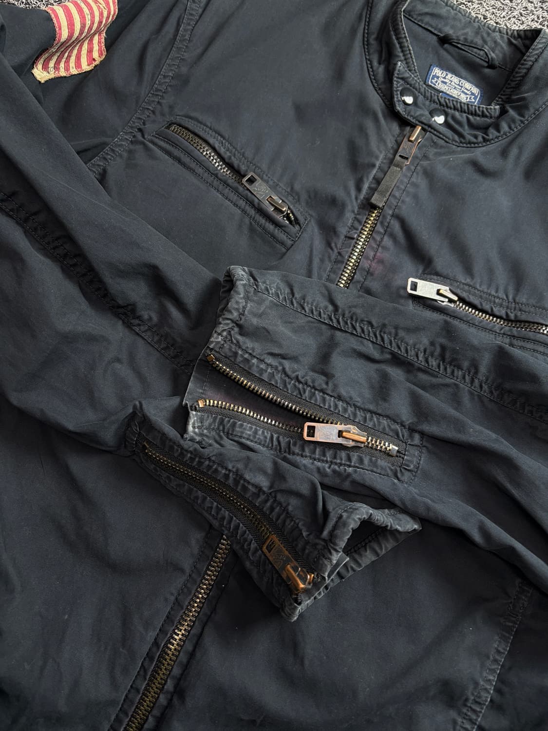 90s 폴로 성조기 빅로고 라이더 자켓 2460 상품이미지3