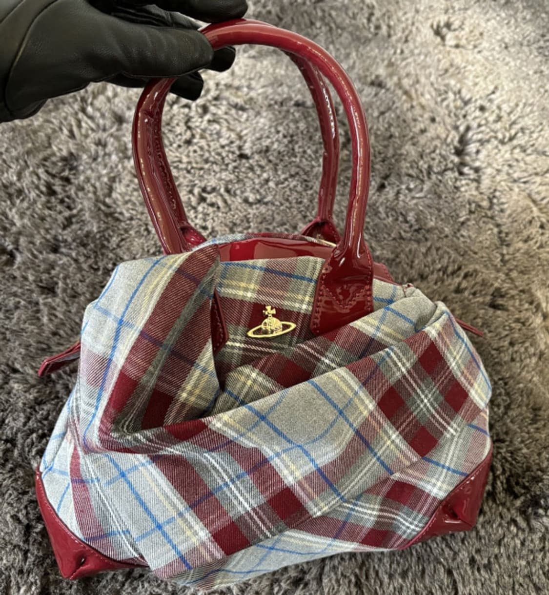 비비안웨스트우드 체크 애나멜백 상품이미지2