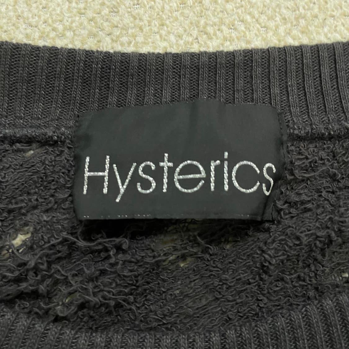 히스테릭글래머 데미지 그런지 니트 다크그레이 상품이미지3