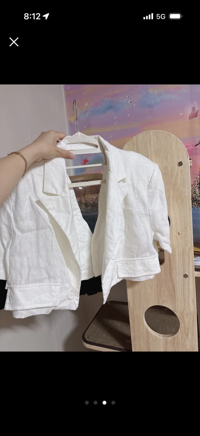 백트임 린넨자켓(거의새것)어깨패드 상품이미지3