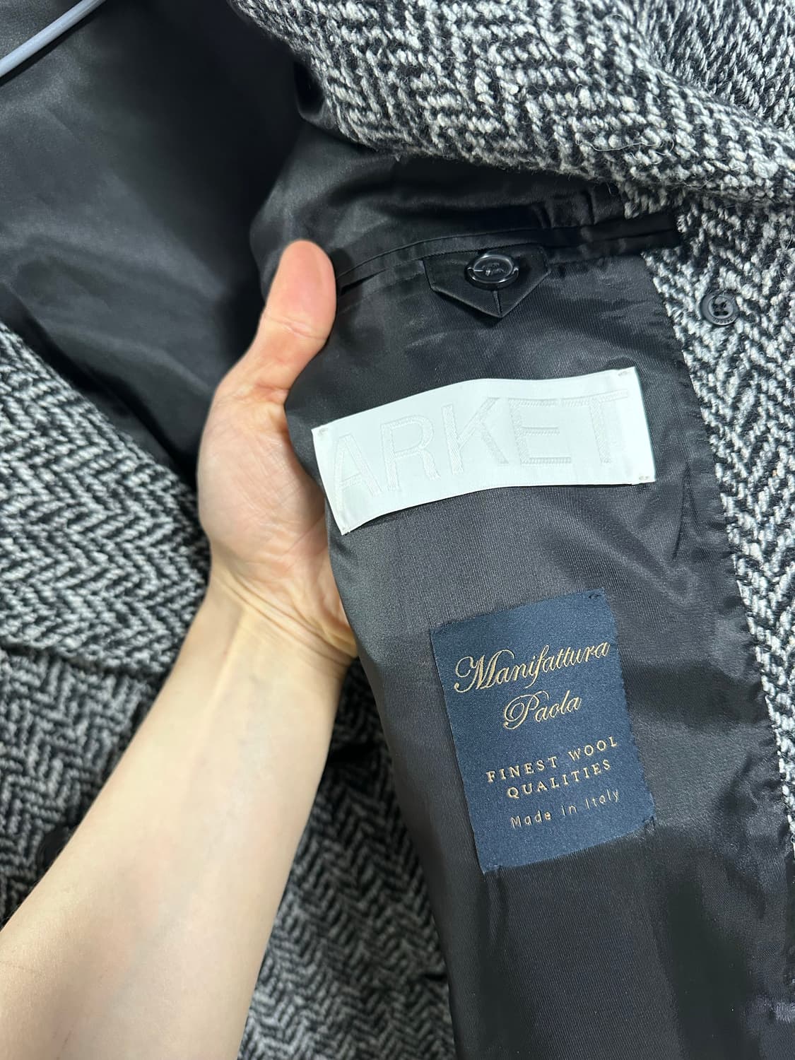 아르켓 헤링본 피코트 상품이미지3