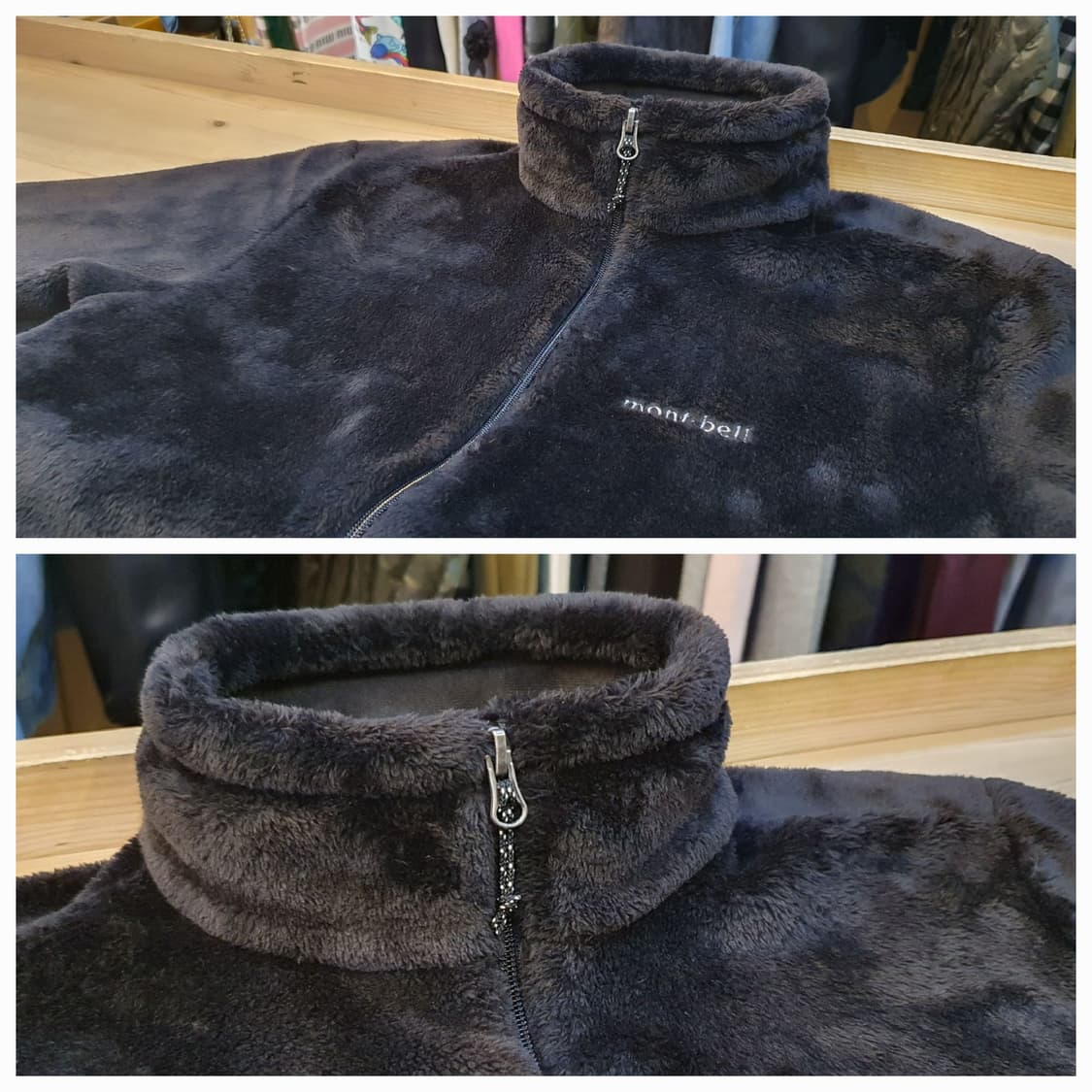 66.몽벨 블랙 후리스 상품이미지3