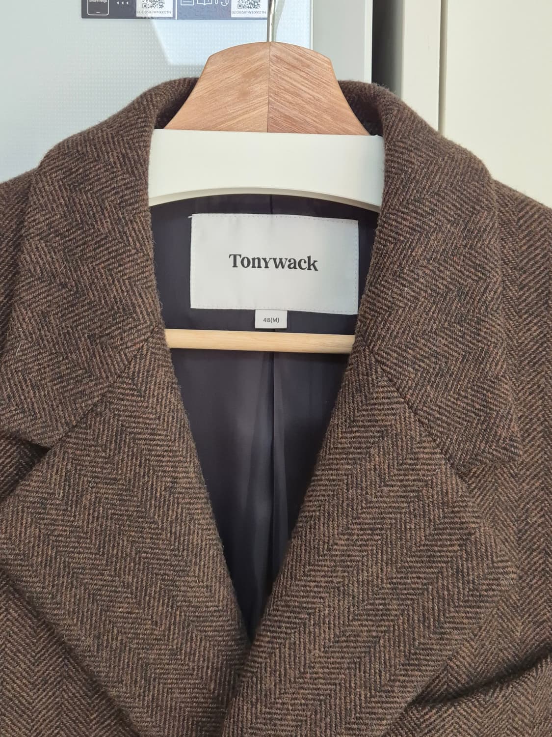 토니웩 싱글 코트 브라운헤링본 M 상품이미지4