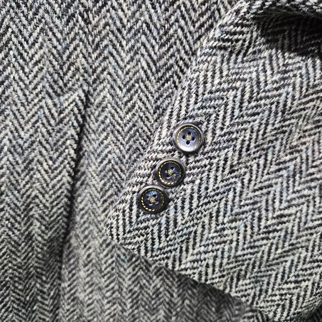 헤리스트위드 그레이 울 자켓 남성 L 상품이미지5