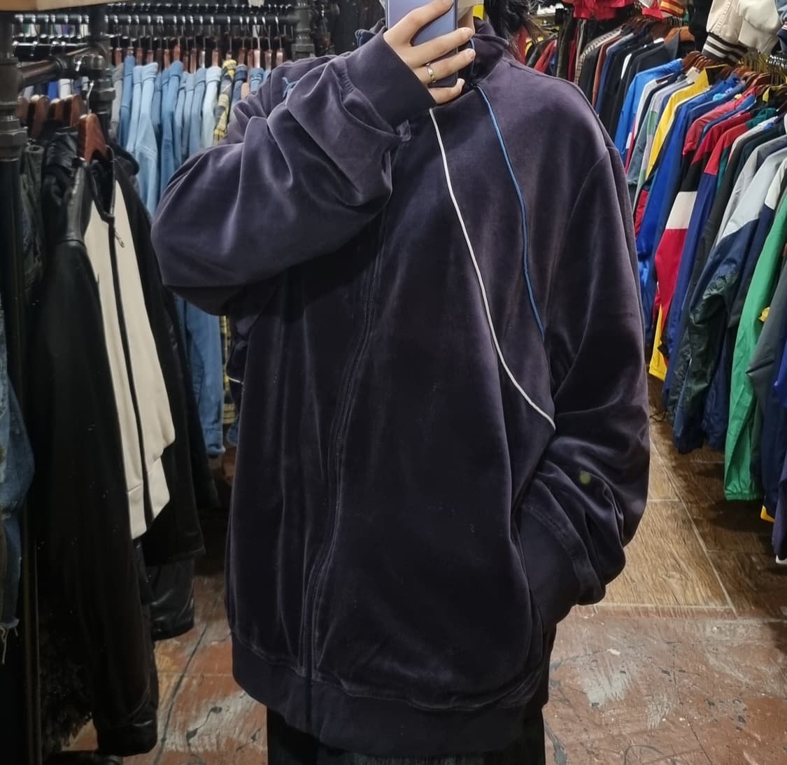 [Hi] puma 푸마 벨로아 벨벳 져지 퍼플 상품이미지5