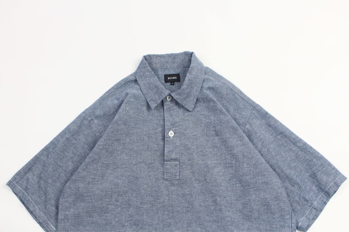 BEAMS Hemp Over Fit Pullover Shirt  상품이미지3