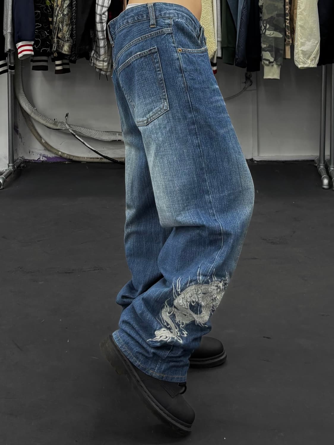 카라쿠리 타마시 오리엔탈 데님팬츠 상품이미지3