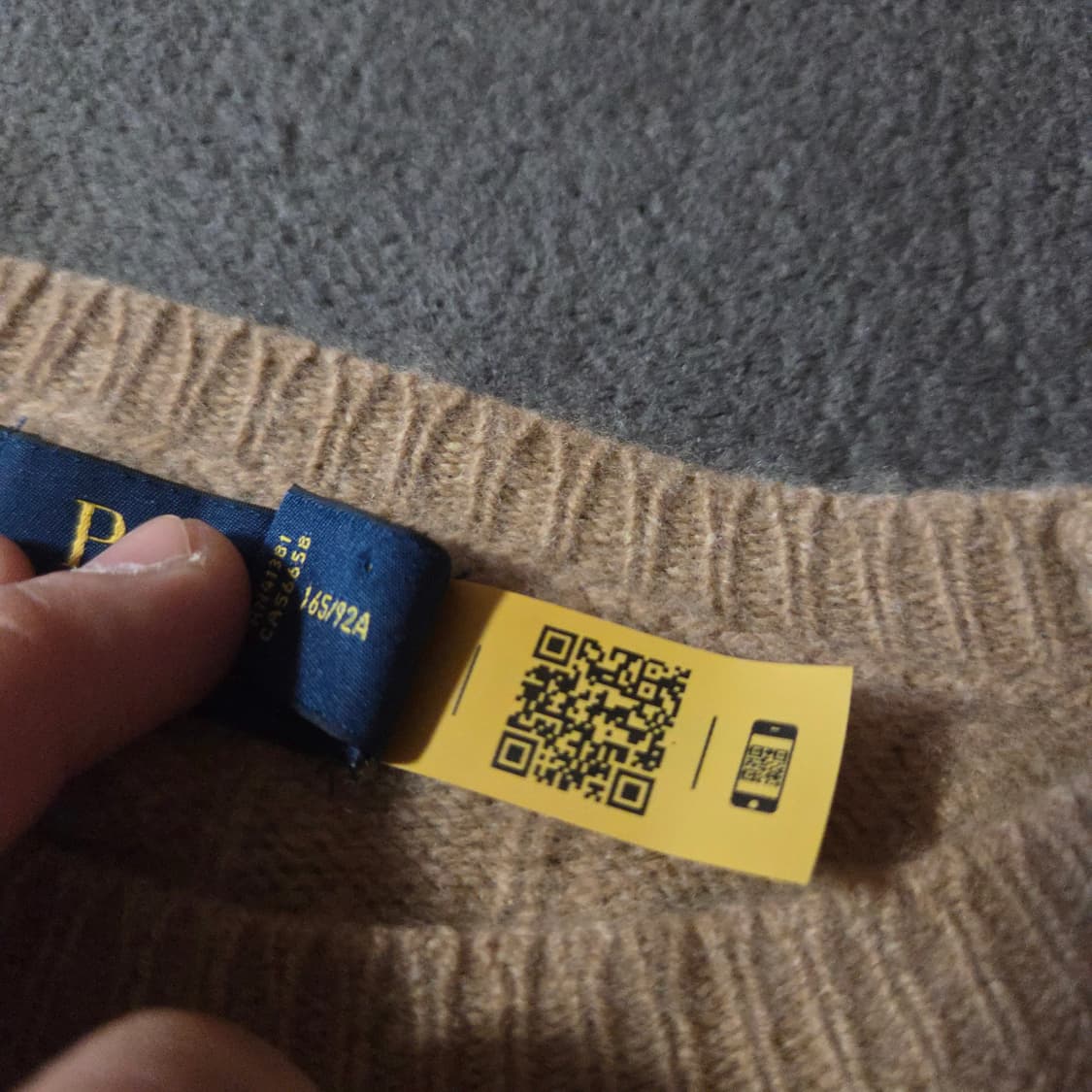 폴로 여성 울 캐시미어 케이블 니트 M 상품이미지5