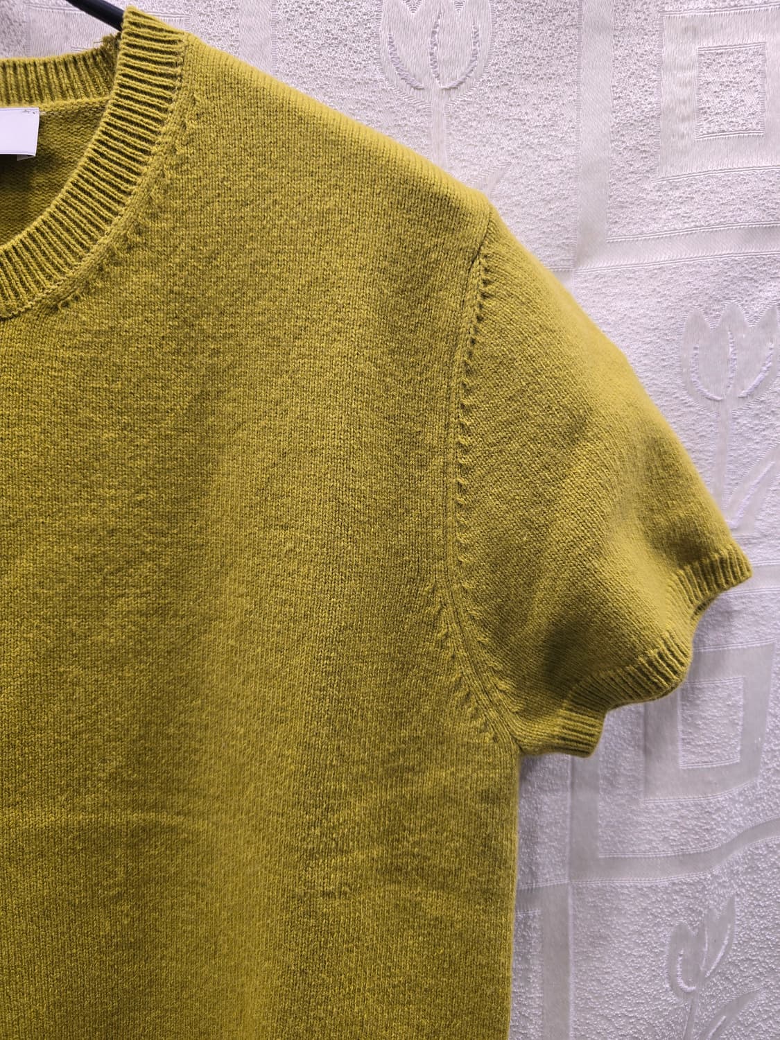 거의새거) 던스트 25년 올리브 반팔 니트 티셔츠 L (100) 상품이미지4