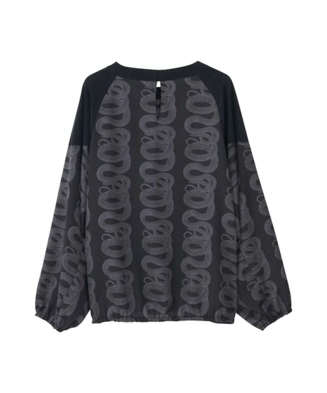 Hysteric glamour - 스네이크 루프 패턴 롱슬리브 탑 상품이미지2