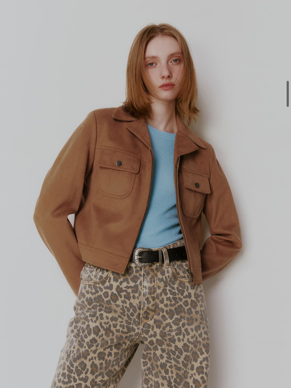 RAIVE Suede Jacket (Camel) 상품이미지5