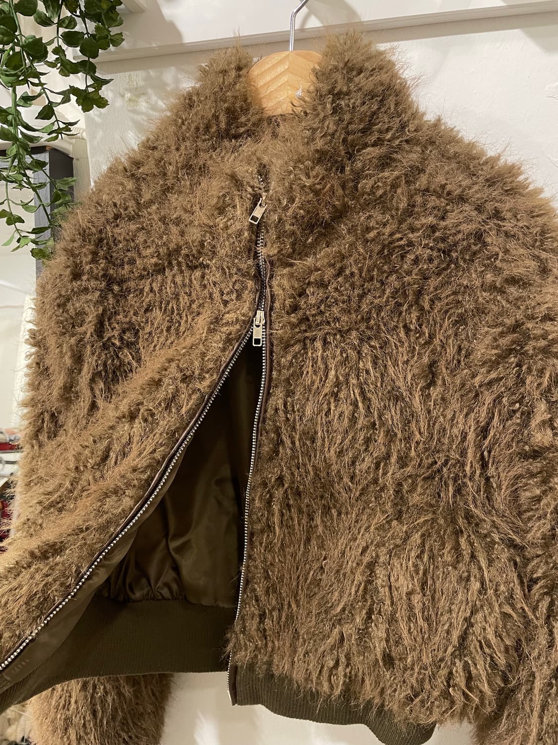 투웨이 지퍼 퍼 크롭 자켓 상품이미지8