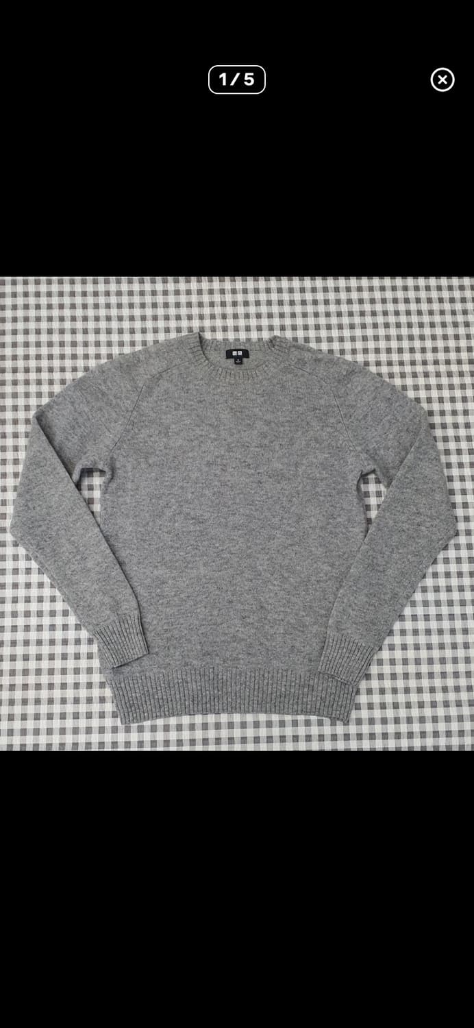 유니클로 그레이 니트 상품이미지1