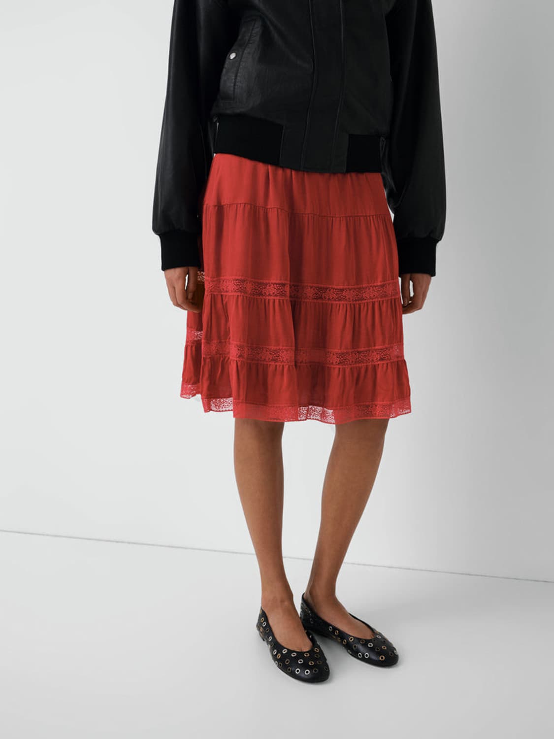 [36,37]기마구아스 발레리나 아일렛 슈즈/블랙 상품이미지2