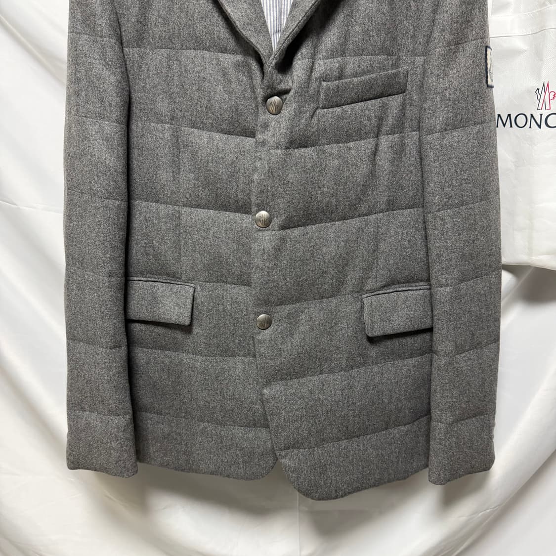 [S+급/5] 몽클레어 감마블루 울 블레이저 패딩 자켓 상품이미지4