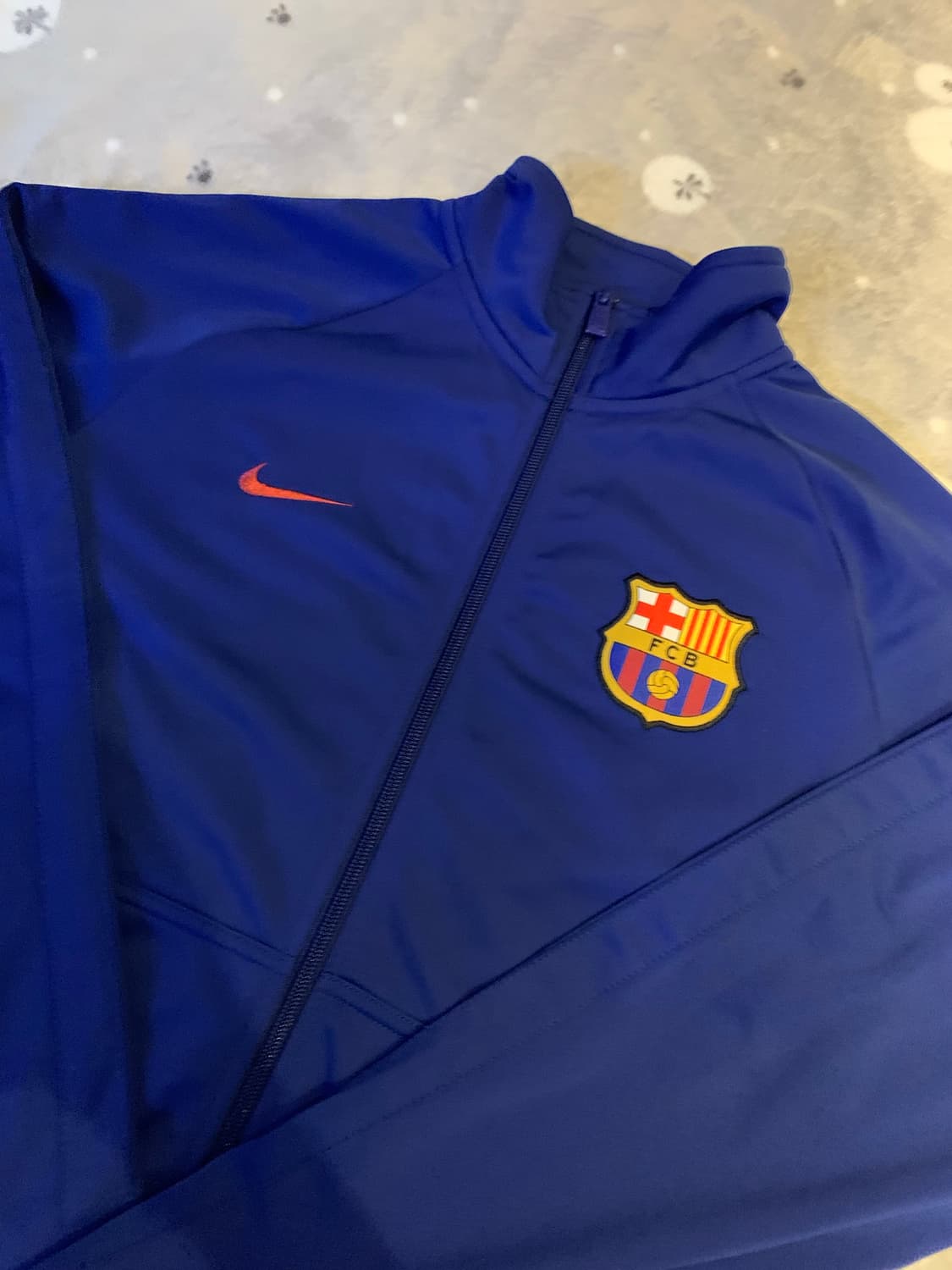 FC 바르셀로나 나이키 트레이닝 집업 자켓 블루 상품이미지1