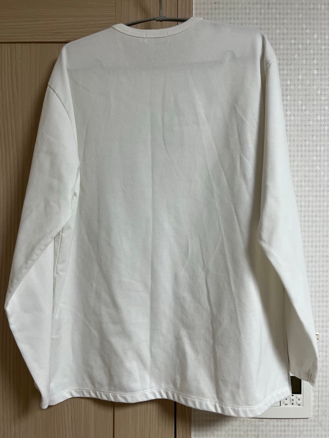 nanamica 쿨맥스 저지 롱슬리브(화이트, S) 상품이미지2