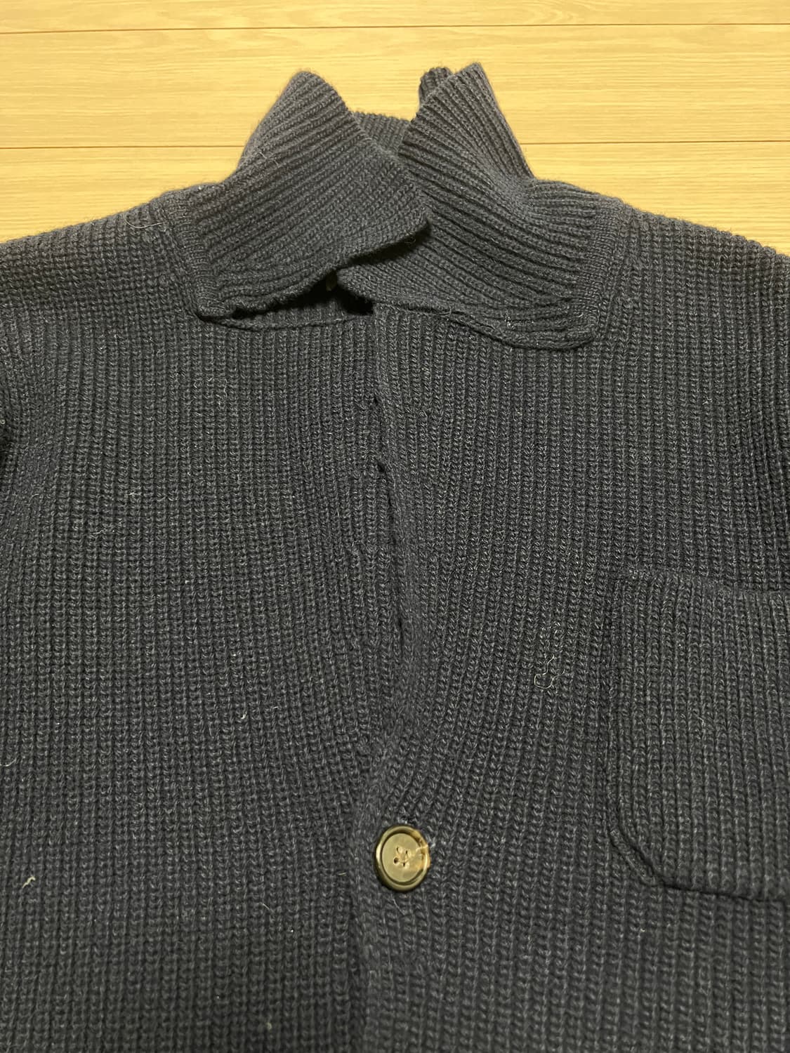 K516 울 니트 가디건 네이비 / L / 클래식 버튼 가디건  상품이미지7