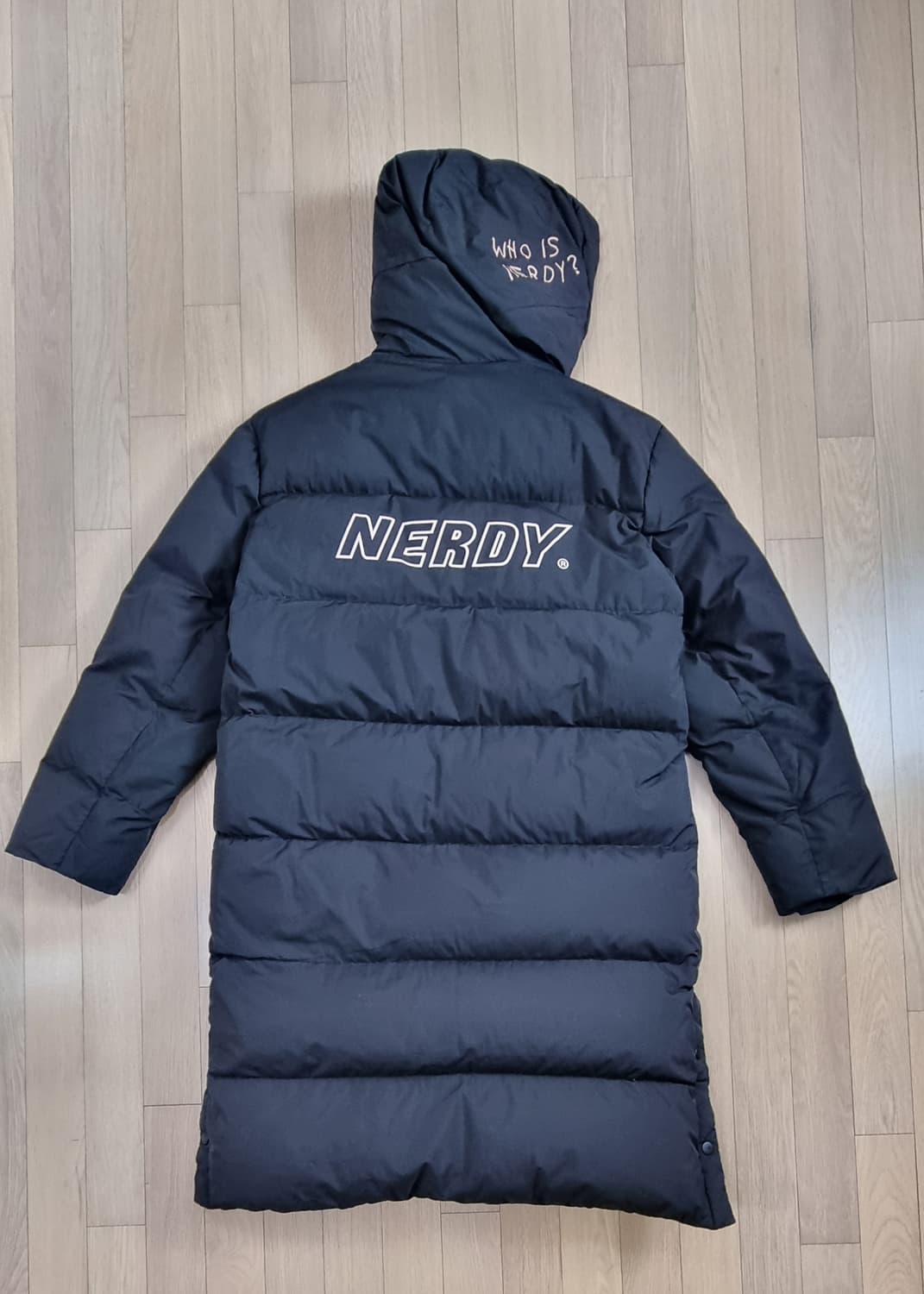 널디 NY 트랙 덕다운 롱패딩 M _ 남성 상품이미지6