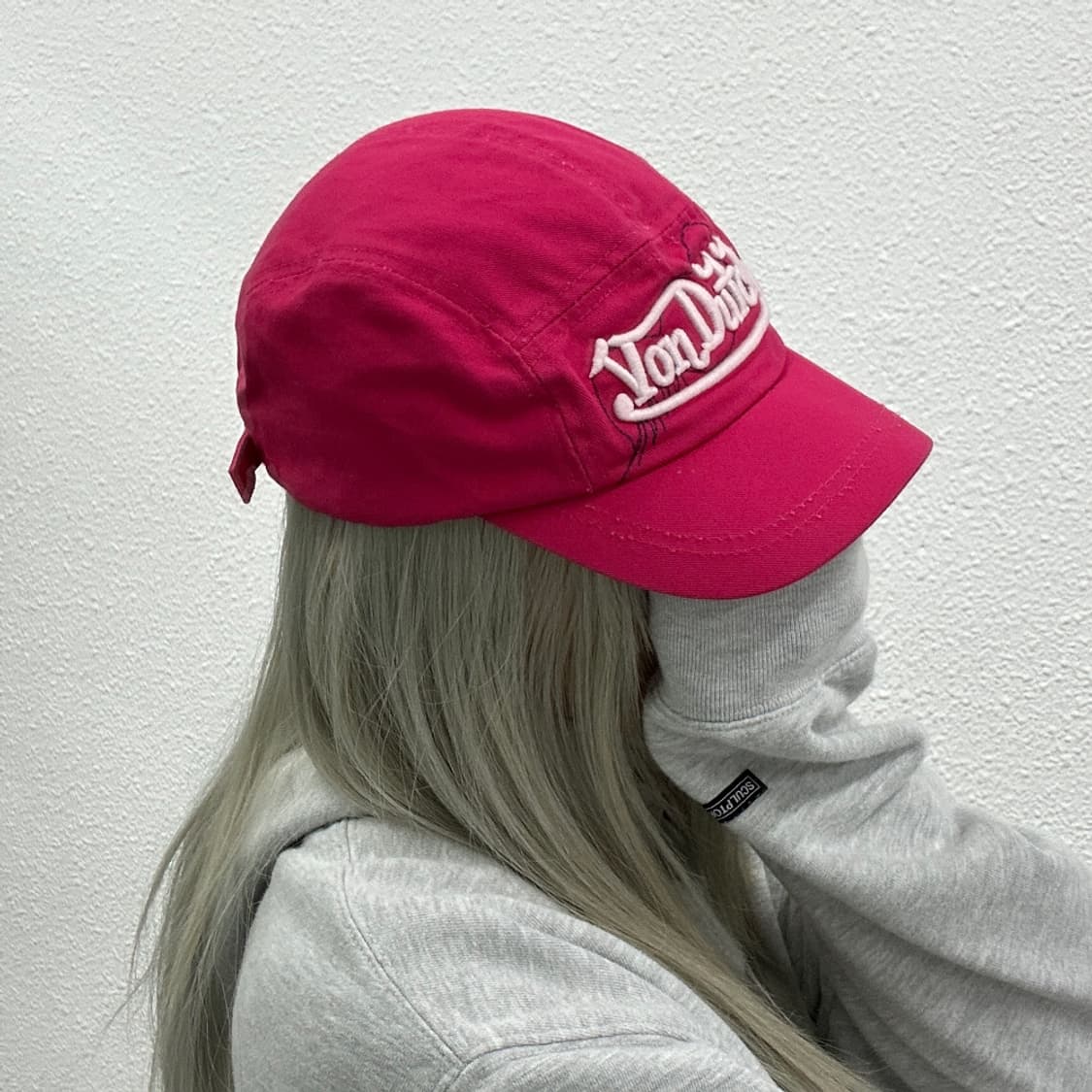 본더치 y2k 핫핑크 볼캡 상품이미지2