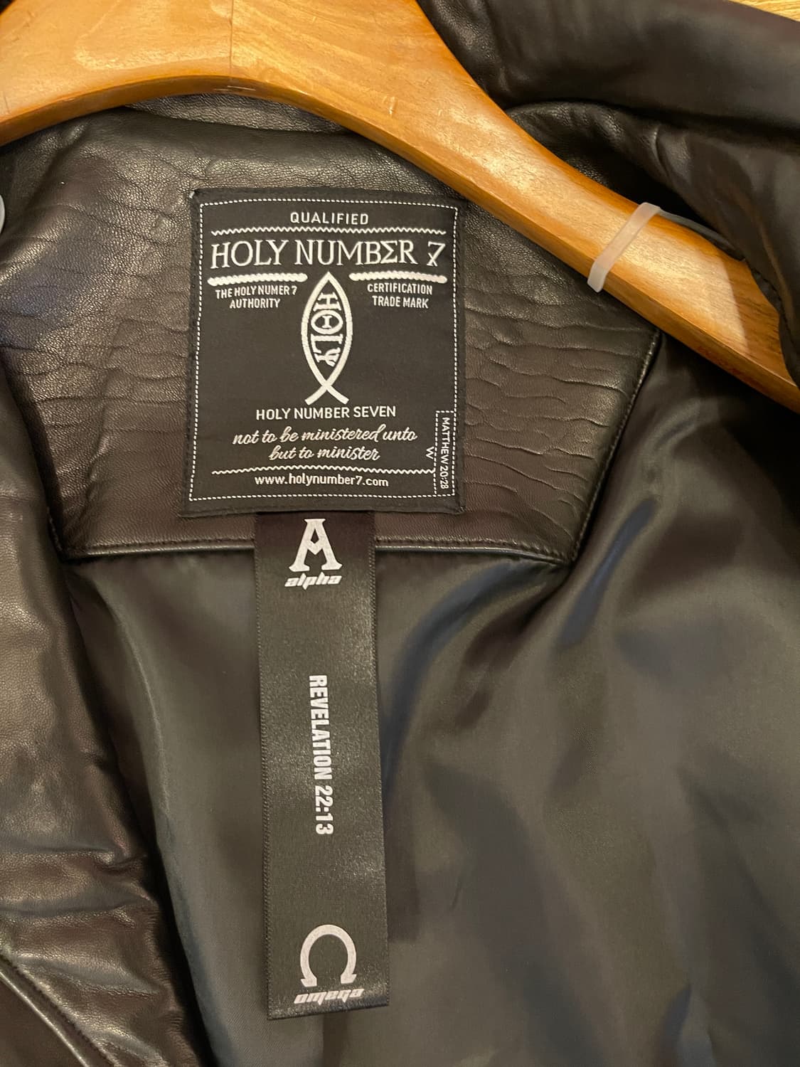 HOLY NUMBER 7 프린지 램스킨 라이더 자켓  상품이미지6