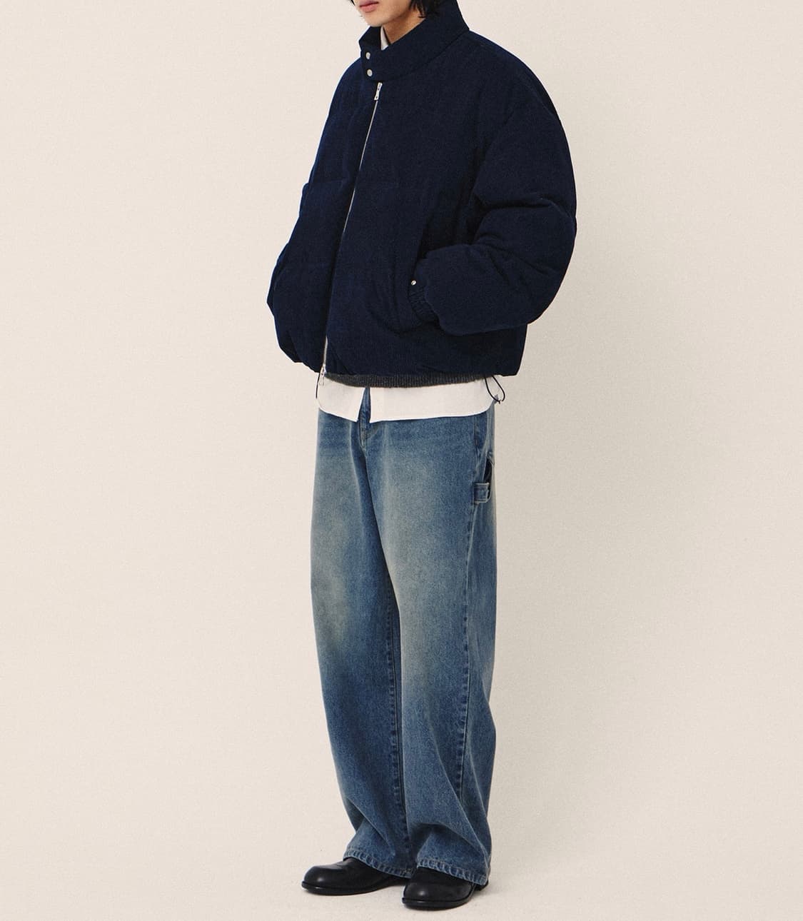 키뮤어 코듀로이 덕다운 네이비 XL 상품이미지3