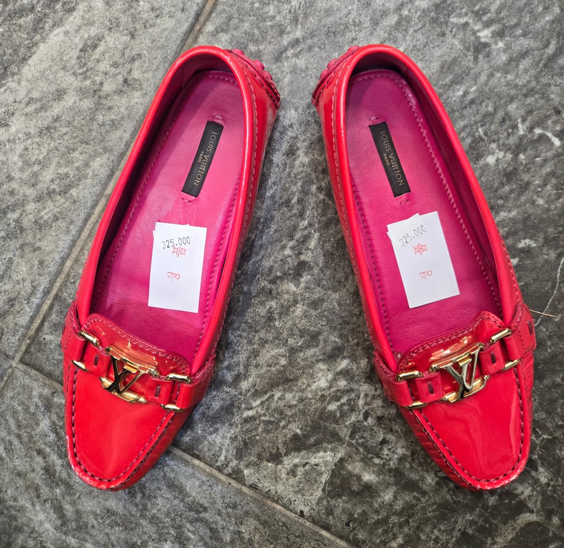 루이비통 (정품)페이턴트 로퍼 핑크여성 상품이미지1