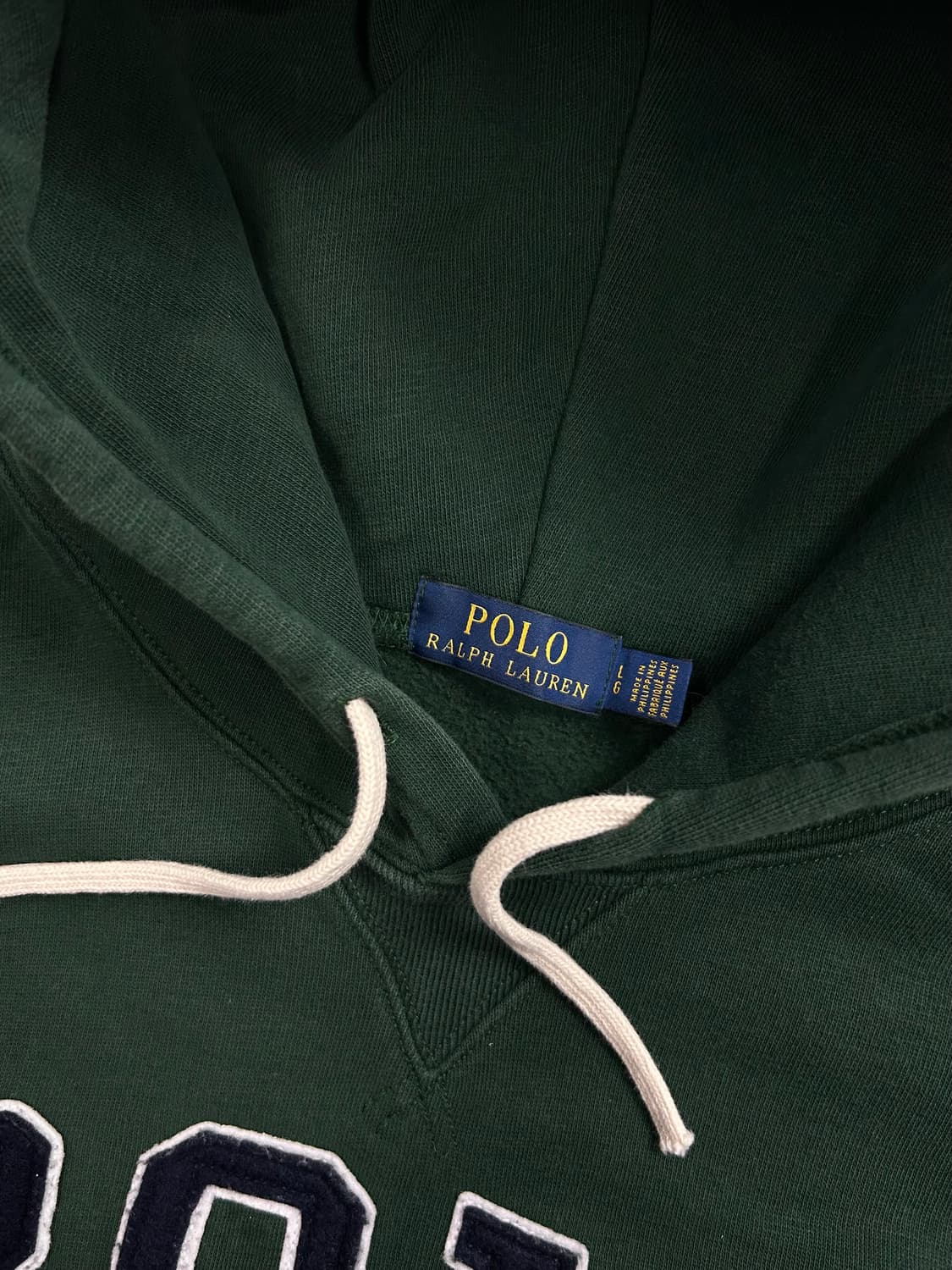 폴로 랄프로렌 그린 빅로고 후드티 L 상품이미지5