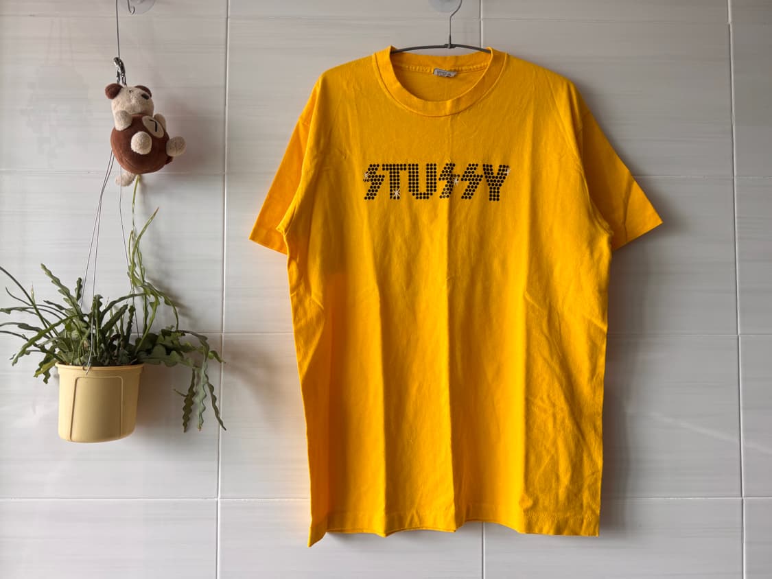 Stussy 스투시 옐로우 반팔 L 상품이미지1