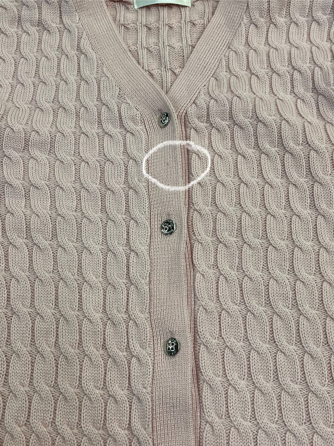 시스템 꽈배기 가디건 핑크 90 #csz2376 상품이미지6