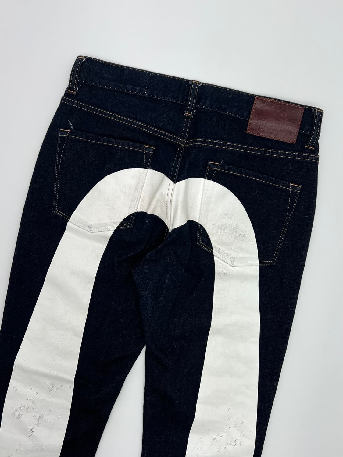 에비수 빅 로고 데님팬츠 상품이미지2